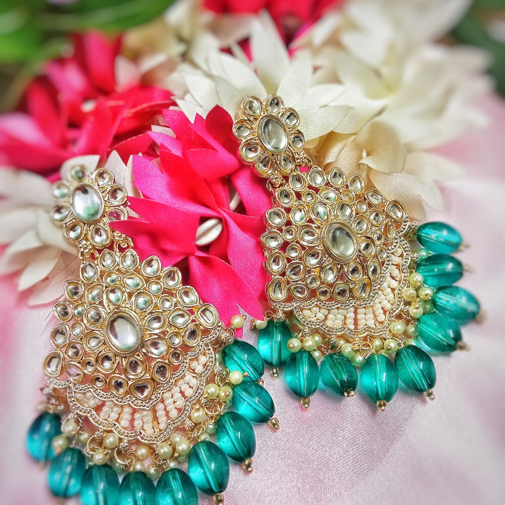 Nazrana Earrings (Turquoise)