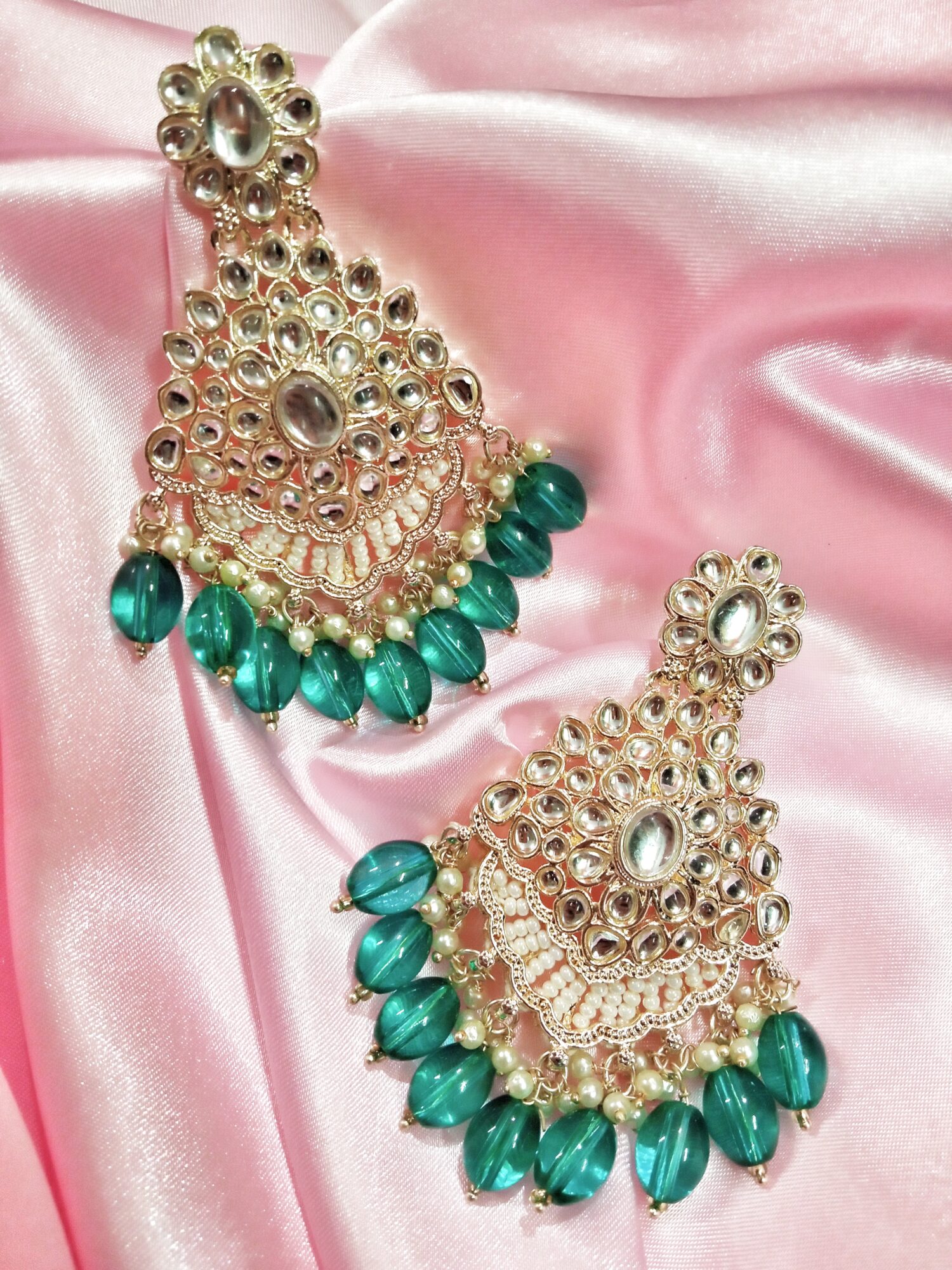 Nazrana Earrings (Turquoise) - Image 2