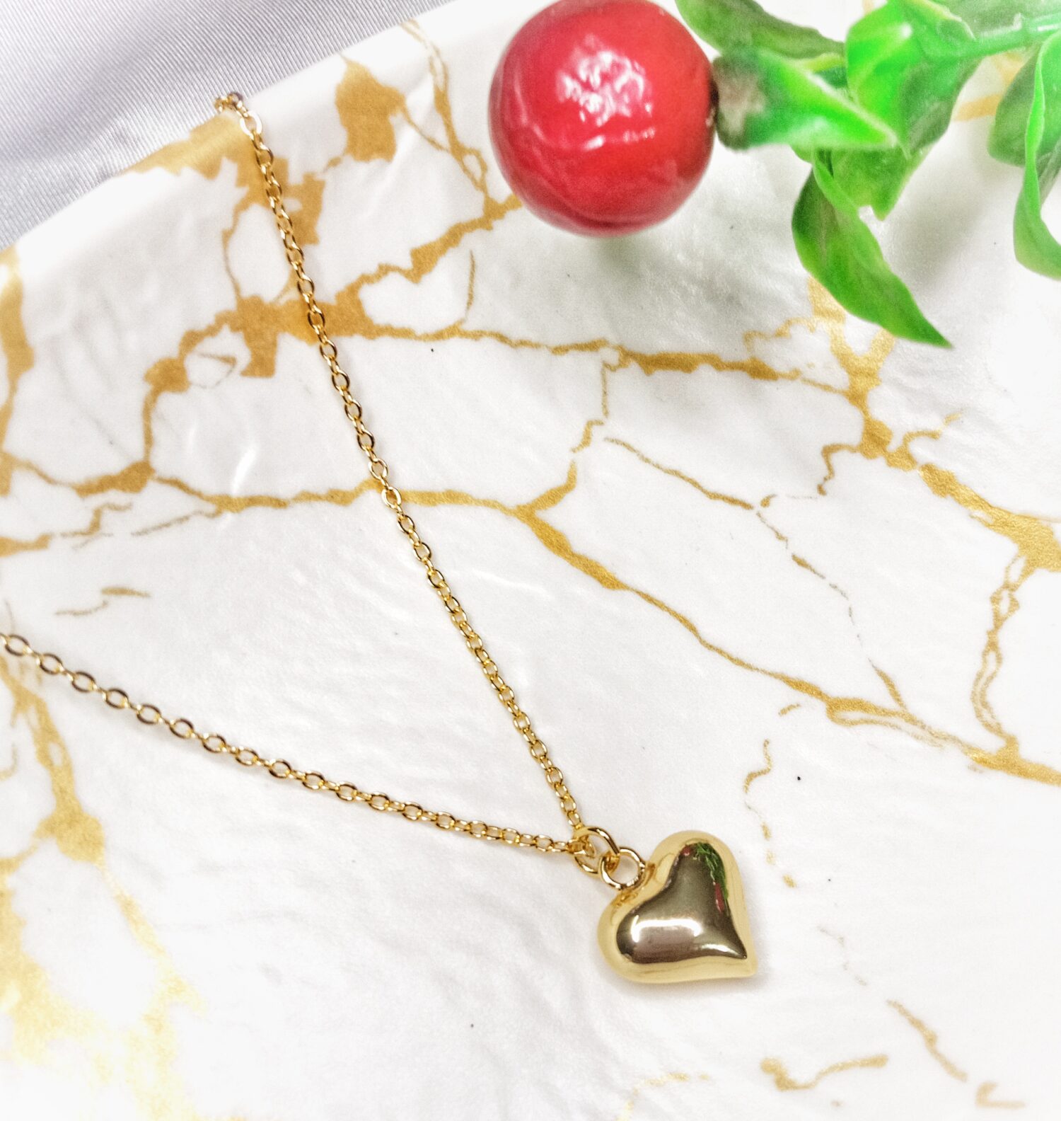 Puffy Heart Necklace