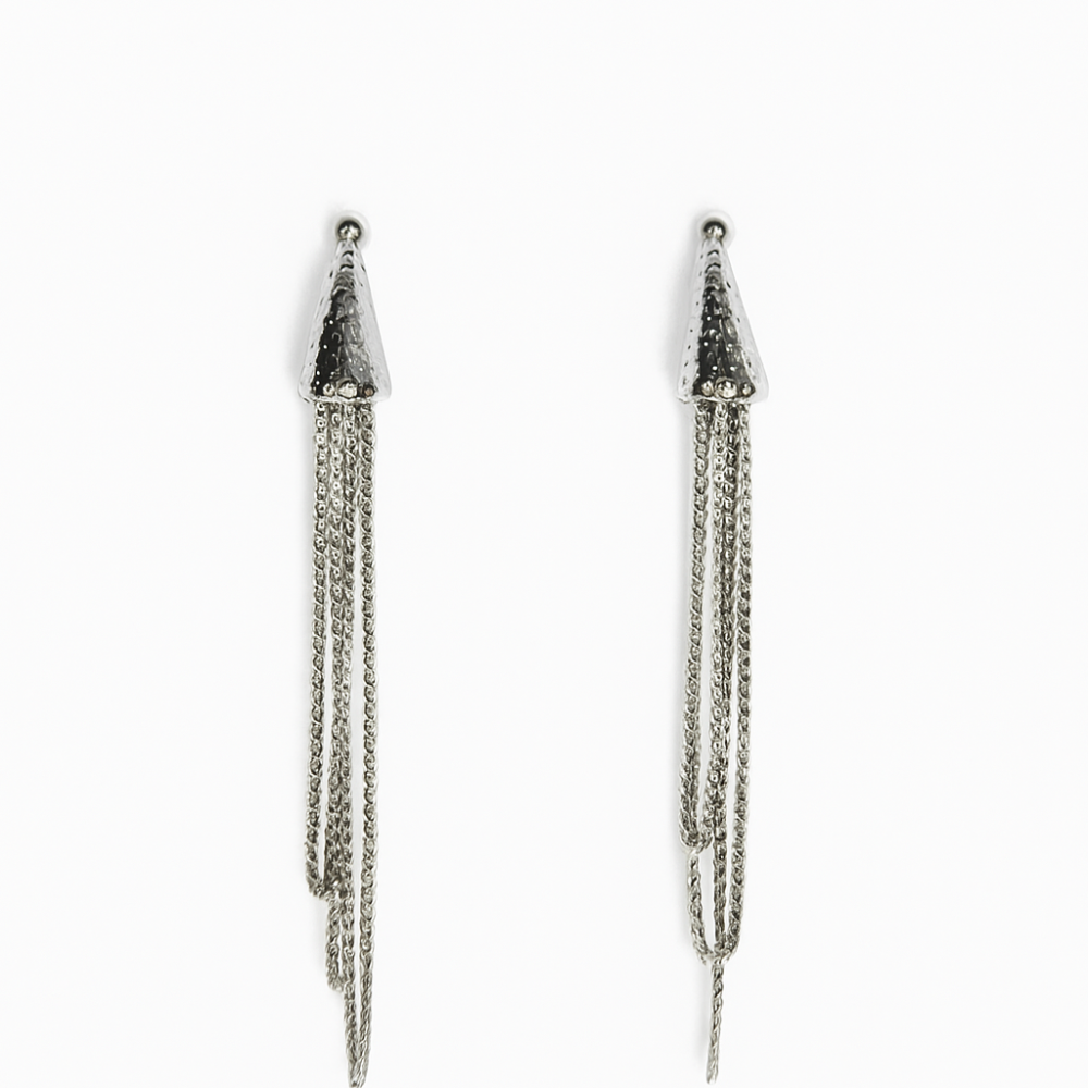 Nico Threader Earring (Silver Polish)
