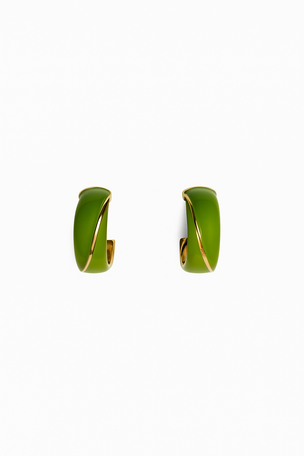 Haven Hoop Earrings (Green)