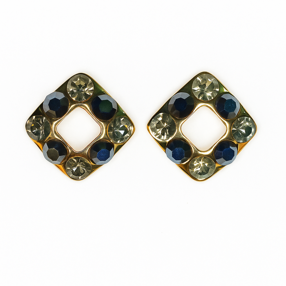 Juno Stud Earrings (Black)